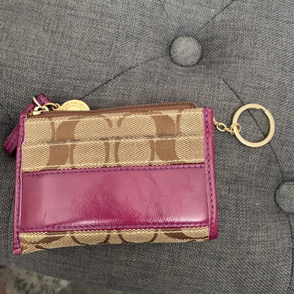 Coach mini key chain wallet - Picture 3 of 4